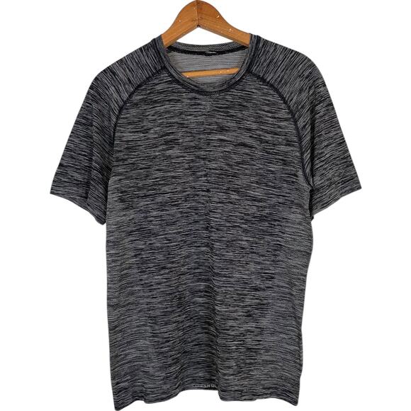 Lululemon Heather Black Training Short Sleeve T-Shirt     Size: S - Picture 1 of 3